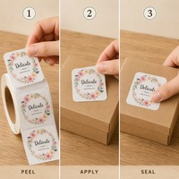 Étiquettes holographiques imperméables, sensibles à la chaleur, résistantes à l'huile, avec logo d'entreprise, petites étiquettes circulaires pour pots à épices, imprimées UV pour bougies