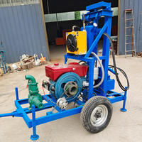 Machine portative de forage de puits d'eau profonde de 200m/plates-formes hydrauliques de forage de puits diesel/machines de forage de puits profonds de mine