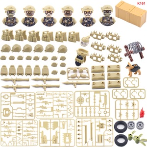 Quân Sự Quân Đội Vũ Khí Thiết Lập <span class=keywords><strong>Swat</strong></span> Đội Thiết Bị Bánh Eod Phụ Kiện Xây Dựng Khối Đồ Chơi 6 Người Lính Cho Trẻ Em Với Thương Hiệu Lớn - Product Image 6