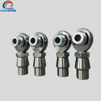 Rotule en acier allié 3/4-16 à articulation sphérique 52100, chromée/zinguée, haute précision, autolubrifiante, entièrement filetée