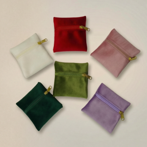 Sac de rangement portable en velours de qualité supérieure avec fermeture éclair pour bijoux, bagues, boucles d'oreilles, colliers, pendentifs et bracelets - Vente en gros usine - Product Image 3
