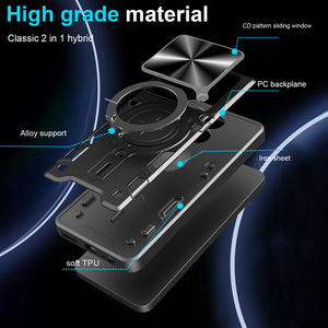 Funda de teléfono con armadura para soporte de anillo de protección de cámara para <span class=keywords><strong>ZTE</strong></span> <span class=keywords><strong>Blade</strong></span> V70 Max 4G RedMagic 10 Pro <span class=keywords><strong>Blade</strong></span> A31 Plus A54 A51 V41 Axon 40 Lite - Product Image 5