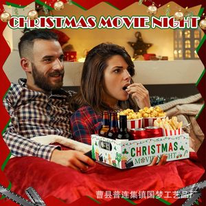 Caja de almacenamiento rectangular para refrigerios de Noche de Cine Navideño, 10-20L, decoración de escritorio para fiestas navideñas - Product Image 3