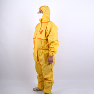 Suministro directo de fábrica: Traje de protección química XINYI-6000, mono de protección química industrial, ligero, amarillo. - Product Image 1