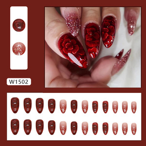 Neissry Faux Ongles à Presser Faits Main, Effet Œil de Chat, Gel Souple, Forme Amande Courte, pour Enfants, avec Boîte de Rangement, Vente en Gros, Prix Usine pour Salons - Product Image 4