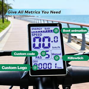 Ordinateur de vélo M5 LCD affichage numérique de la vitesse Installation facile Ordinateur de vélo pour vélos de route Conception étanche pour vélo électrique - Product Image 6