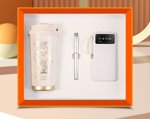 2025 New Item Product <b>Box</b> 3In1 4In1 Advanced Practical Souvenir Coffee Cup Notebook Pen Travel Gift Sets - Product Image 2