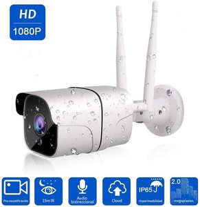 Hệ Thống <span class=keywords><strong>Camera</strong></span> Quan Sát Ban Đêm Hồng Ngoại An Ninh Ngoài Trời <span class=keywords><strong>Camera</strong></span> Giám Sát Video Chống Thấm Nước Bằng Kim Loại Nhỏ 1080P Wifi HD - Product Image 3