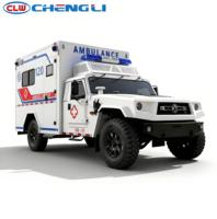 Ambulance tout-terrain à pression négative ICU sur châssis Dongfeng 4x4 personnalisée pour le transport médical d'urgence sur le terrain