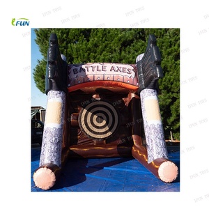 <span class=keywords><strong>Gioco</strong></span> Gonfiabile Commerciale per Esterni in PVC a 2 Corsie: Lancio dell'Ascia Volante Interattivo - Product Image 3