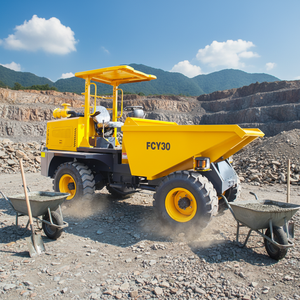 Camion Ribaltabile Laterale Giallo FCY30, Mini Dumper da 3 Tonnellate 4x4 Diesel per Trasporto in Cantiere Urbano - Product Image 5