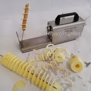 OEM ODM 110v 220v Electric Curly Fries Twistered Hot Dog Tornado Potato Cutter