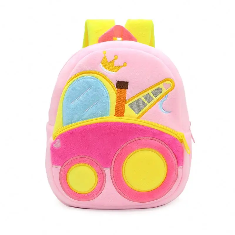 Bolso escolar de lujo para niños, mochila de color brillante con bonitos dibujos animados