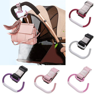Ganchos para cochecito de bebé transfronterizos, ganchos portátiles para cochecito y bolsa de pañales, mosquetones, ganchos de Velcro, accesorios para cochecito - Product Image 1