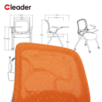Chaise de classe moderne avec tablette d'écriture, empilable et durable, pour salle de conférence, avec roulettes, prix usine