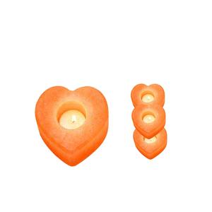 High Quality Enhance Ambiance with Heart-Shaped <b>Pink</b> Salt <b>Candle</b> Holder - Sian Enterprises - Product Image 3