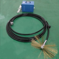 Limpiador de tubos de tamaño pequeño con eje flexible, máquina de limpieza de conductos de grasa, equipo de limpieza de conductos