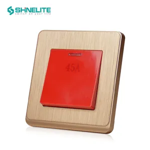 SHINELITE factory price 2024 new luxury design Iraq Yemen Myanmar electrical wall switch and socket light 10A 16A wall switch