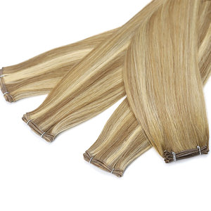 Ekstensi Rambut Manusia Rusia Tipis Tak Terlihat Genius Weft 100% Rambut Manusia Double Drawn Volume Genius Weft - Product Image 6