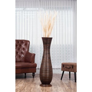 Florero alto marrón para decoración del hogar, nuevo diseño, superventas, hecho a mano, elegante, de Metal de aluminio, decoración del hogar, florero de alto acabado - Product Image 2
