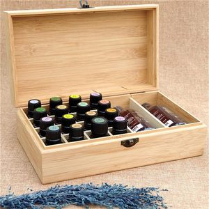 Wooden Essential Oil Storage Box 28x16x11cm With Detachable Partition For Cosmetic Organization - Product Image 2