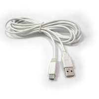 Câble USB pour manette Wii U - Câble d'alimentation et de données - Câble d'extension pour console de jeu - Câble de charge pour manette