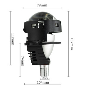 FANKAI W5 LED <b>Daytime</b> <b>Running</b> <b>Light</b> H4 H7 12V Car Headlight Conversion Kit With Dual Beam Lens - Product Image 2