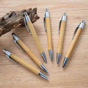 Personalized Bamboo Ballpoint <b>Pen</b> Bulk, Eco-Friendly Click <b>Pen</b> with Custom Logo for Promotional <b>Gift</b> - Product Image 2