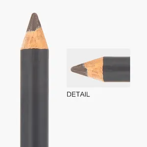 Smooth Wooden Eyebrow 100% Powder Pencil Manufacturer Wholesale Vegan 2 In 1 Brush And Waterproof Wooden Eyebrow Powder Pencil