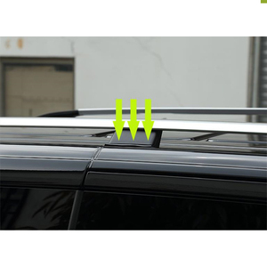 Barres de toit en acier inoxydable pour <span class=keywords><strong>Mercedes</strong></span> Classe V W447 V260 <span class=keywords><strong>Vito</strong></span> - <span class=keywords><strong>Porte</strong></span>-bagages de toit (Noir/Argent) - Product Image 5