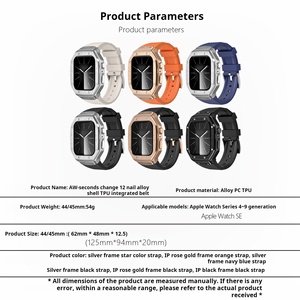 Boorui Silicona Todo en uno para <span class=keywords><strong>Apple</strong></span> Watch Band Banda de reloj de gama alta para <span class=keywords><strong>Apple</strong></span> Watch Band para 39 40 42 44 45 49mm - Product Image 3