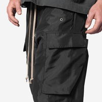 Pantalon décontracté pour homme style Y2K avec cordon de serrage, poches et coupe droite, en tissu épais, streetwear, mode masculine