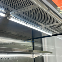 Réfrigérateur de présentation pour boissons KLEADONE, pour restaurants commerciaux, refroidissement par air, acier inoxydable, dalles de marbre, énergie 5 étoiles