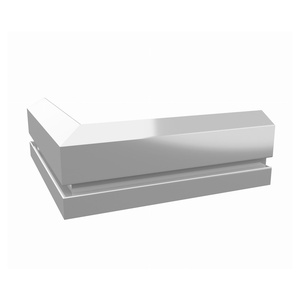 Perfil de Aluminio Moderno para Revestimiento de Base, Rodapié para Terraza/Casa de Jardín, Soporte de Borde Resistente, Impermeable, Fácil de Instalar - Product Image 1