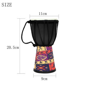 Instrument à claquer <span class=keywords><strong>mini</strong></span> Djembe tambour africain pour enfants de 4 pouces - Product Image 5
