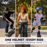 Casque DEVIATE pour adultes et enfants, pour le roller, le skateboard, le vélo, rose, certifié CE EN1078 CPSC, matériau ABS+EPS, 340g