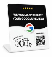 Carte de commentaires Google NFC YIN SHOU - Mini-étiquette résistante à l'eau pour les adhésions et l'utilisation professionnelle