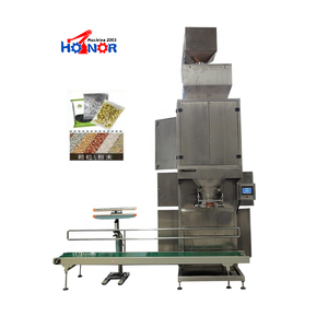 Halbautomatische 5kg 10kg 25kg 50kg Melonenkerne Erdnüsse Weizen Reis Getreide Dünger Granulat Abfüll- und Verpackungsmaschine - Product Image 3