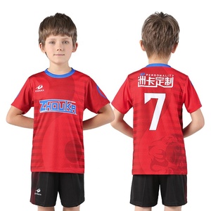 ZHOUKA support online buy football uniforms quick dry breathable American youth kids uniform soccer uniforms - Product Image 4