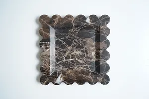 Nouveau Design Naturel Brun <span class=keywords><strong>Marbre</strong></span> <span class=keywords><strong>Plateau</strong></span> Dessous De Verre Bijoux <span class=keywords><strong>Plateau</strong></span> De Rangement <span class=keywords><strong>Table</strong></span> Ornements Décoration De La Maison De Luxe Platos Vanity Tray - Product Image 2