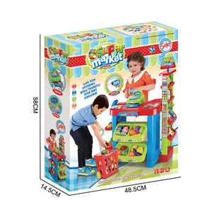 Jeu de rôle pour enfants : Caisse enregistreuse électronique réaliste, ensemble de jouets de supermarché en plastique avec accessoires de luxe - Product Image 6