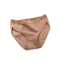Culotte Femme en Coton Pur Jacquard Respirant Taille Basse Bikini Moulant Fente Haute ODM Cailixia Modèle 6642