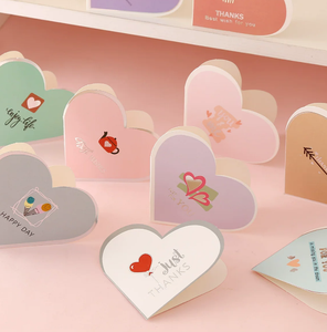 Cartes <span class=keywords><strong>de</strong></span> remerciement personnalisées, mini-cartes d'<span class=keywords><strong>anniversaire</strong></span> universelles pour les fêtes, la Saint-Valentin, jolies cartes <span class=keywords><strong>de</strong></span> vœux <span class=keywords><strong>de</strong></span> dessin animé avec enveloppe - Product Image 4