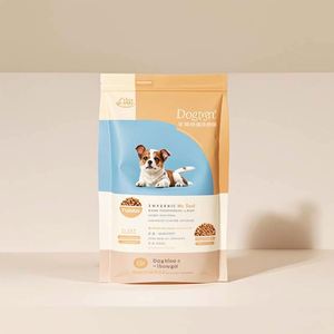 Sac d'emballage de friandises sèches réutilisables pour chats avec fermeture éclair écologique personnalisée - Product Image 1