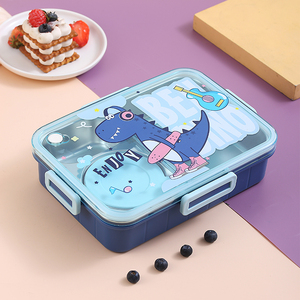 กล่องข้าวมีช่องสแตนเลสกันรั่วความจุสูงกล่องอาหารกลางวันมีดดีไซน์ช่อง - Product Image 3