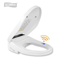 Siège de toilette intelligent chauffant avec bidet intégré et lumière nocturne automatique à prix abordable