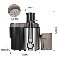 Fabrieksgroothandel OEM Draagbare Slow Juicer Buitengebruik 500ml Capaciteit Metalen Behuizing Multifunctionele Elektrische Molen