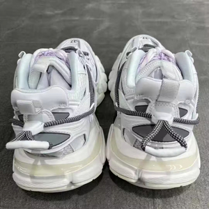 Zapatillas de Deporte Transpirables de Cuero Genuino para Hombre, Antideslizantes, con Punta Redonda, Diseño de Diseñador, Color Blanco, para Todas las Temporadas - Product Image 3