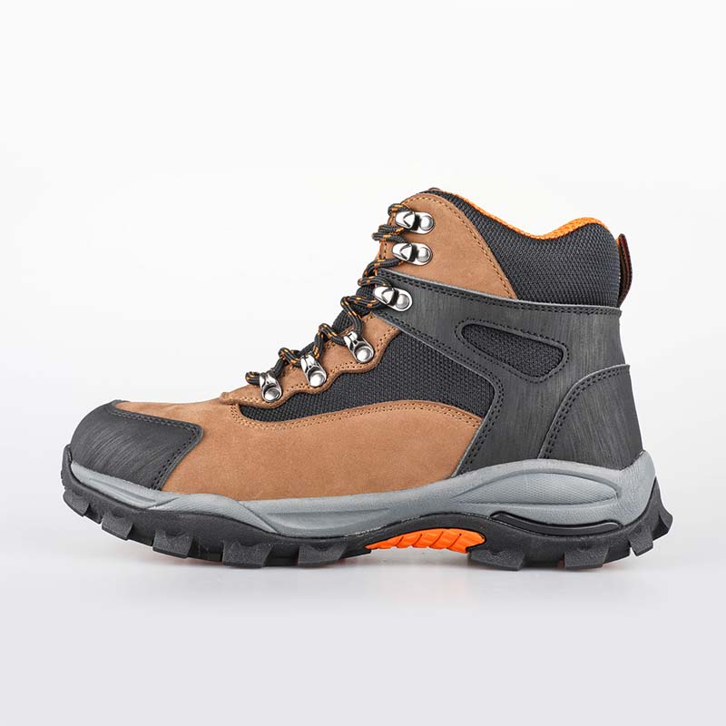 zapatos de trabajo high quality low cut hkaki genuine leather shoelaces safety boots with EVA and rubber outsole for men