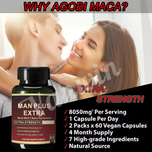 Capsule di Estratto di Radice di Maca Naturale ad Alta Purezza, Integratore Salutare per Uomini Forti, Capsule Extra Power Plus Maca per Adulti - Product Image 4